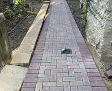 After final patio pathway